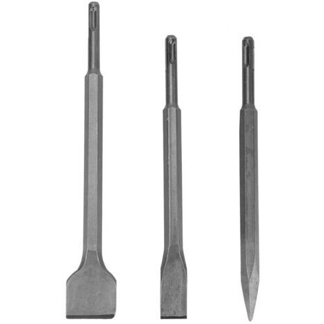 Foret de burin pour marteau, jeu d'embouts Excellente résilience Pratique Pratique Durable Robuste Haute dureté pour la maçonnerie de démolition de béton (1/5)