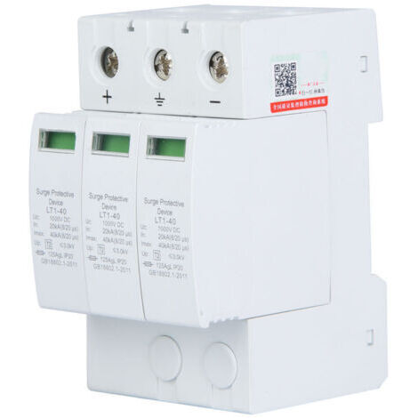 dispositif protecteur de parafoudre de protection de parasurtenseur de maison de 3P 40KA (1/5)