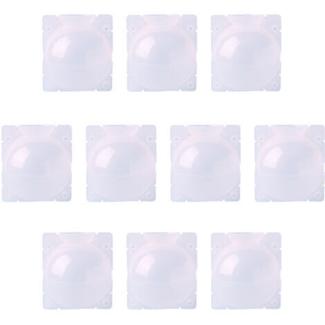 Lot de 10 boules de propagation de racines de plantes en plastique transparent réutilisables à haute pression pour plantes d'intérieur et d'extérieur,L (1/4)