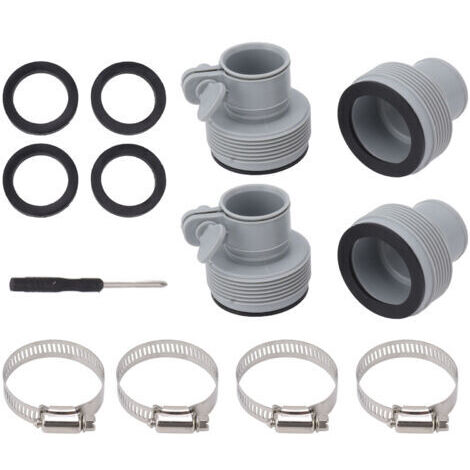 Adaptateur de tuyau de type B avec collier de remplacement pour pompes filetées Intex FIT ARU, convertisseur de raccords de piscine de type B, accessoire de piscine,de dyk.Trywise (1/4)