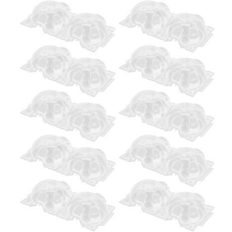 10 pièces de 12 cm de boîte de reproduction de plantes, récipient en plastique, dispositifs d'enracinement transparents pour le jardinage à domicile,DUBUNS (1/4)