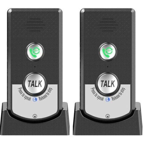 Lot De 2 Interphones Sans Fil Pour La Maison, Appelant Bidirectionnel, Interphone Vocal Portable Sans Fil Ultra Longue Distance Pour Personnes âGéEs, Communication De PièCe à PièCe,Sonnerie D'Appel,de