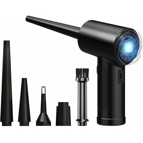 Dépoussiéreur à Air électrique, Mini aspirateur Portable,Dépoussiéreur électrique,Souffleur électrique Portable sans Fil,pour Ordinateur Portable,Canapé,Voiture,Batterie Rechargeable,de dyk.Trywise (1/4)