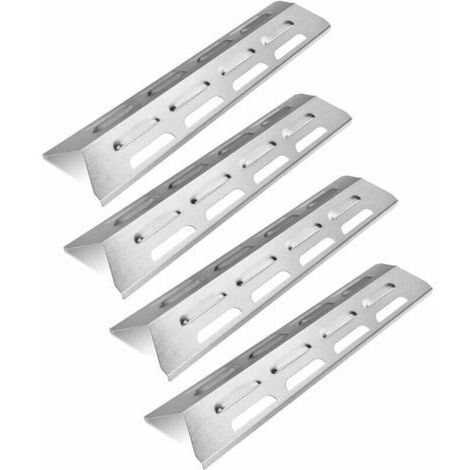 Bouclier thermique de remplacement 41 cm pour Ultar, Blooma, Outback, Kenmore, Master Forge, Perfect Flame, Diffuseur de flammes en acier inoxydable pour gril à gaz, pièce de rechange, lot de 4..DEBUN (1/4)
