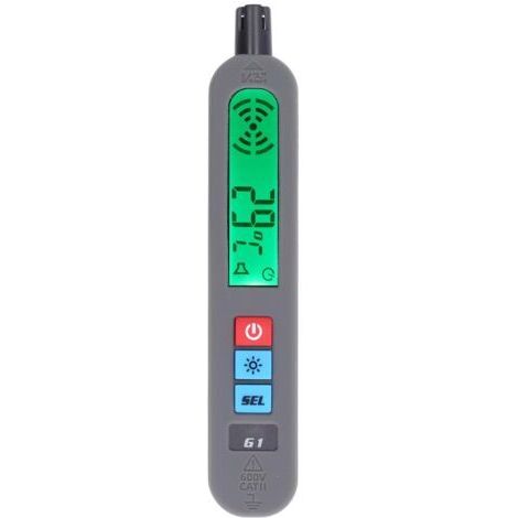 Détecteur de gaz combustibles BSIDE G1, testeur de fuite de gaz naturel, méthane, propane, essence, avec mesure de la température ambiante,de dyk.Trywise (1/4)
