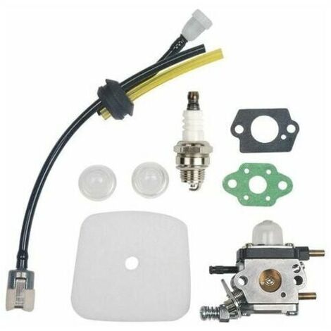 C1U-K54A Kit de carburateur avec filtre à air et bougie d'allumage - Pour Mantis 7222 7222E 7222M 7225 7230 7234 7240 7920 7924 Motoculteur/cultivateur 2 temps (1/5)