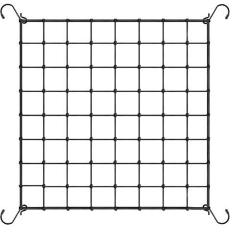 Filet de Culture en Maille élastique, 80x80cm pour Net, Filet de Treillis de Jardin avec Crochets pour Tente de Culture, Filets de Palissage pour Plantes Légumes Fruits (1/5)