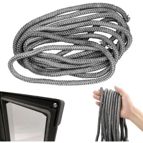 Lablanc – Joint d'étanchéité cheminée 8mm x 3m – Fibre de verre haute résistance – Excellente performance anti-fuite – Pour poêles et inserts