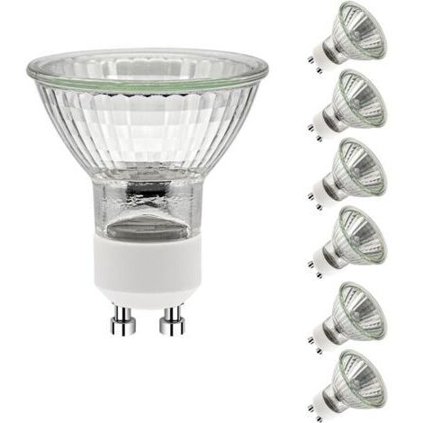 LaBlanc - Ampoules halogènes GU10 35 W,ampoules halogènes GU10 2700 K blanc chaud, ampoule halogène 220 V 35 W, réflecteur halogène 50 x 53 mm, ampoules halogènes spot pour plafonnier 420 LM, lot de 6 (1/5)