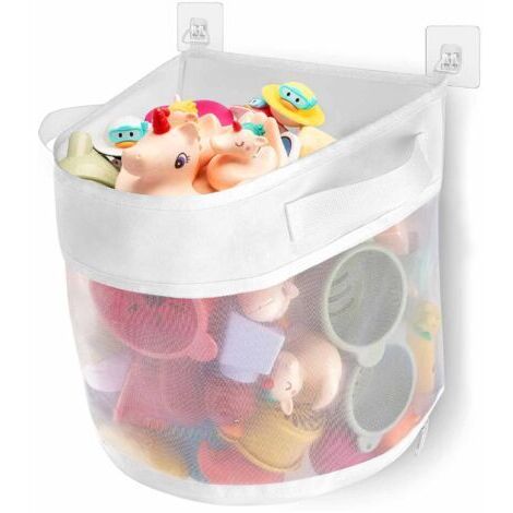 LaBlanc - Rangement Jouet Bain, Filet Jouet Bain Bebe, Organiseur de Jouets de Bain, Rangement Jouet Baignoire, Filet Jouet Bain de bébé, Rangement de Jouets de Bain pour bébé (1/5)