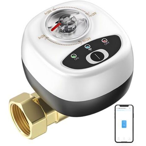 Vanne d’eau étanche IP65 avec WiFi, minuterie automatique, commande vocale intelligente et contrôle via application mobile, DN15