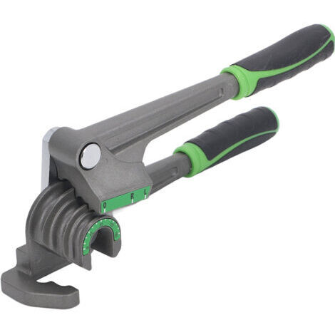 Tire-boucleur de tuyaux trois-en-un (1/4 pouce, 5/16 pouce, 3/8 pouce), outil de cintrage en aluminium pour climatisation et réfrigération, angle de cintrage de 180° (6/8/10 mm)