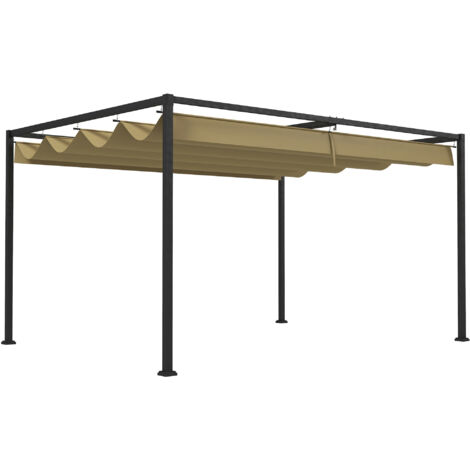 Toit de terrasse réglable de 4 × 3 m – autoportant (1/4)