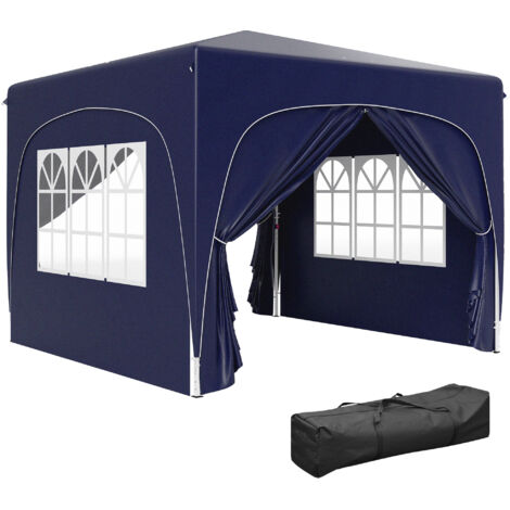 Toile d'ombrage étanche 3×3 m, protection solaire UPF50+, résistante au froid, idéale pour jardin et camping (1/4)