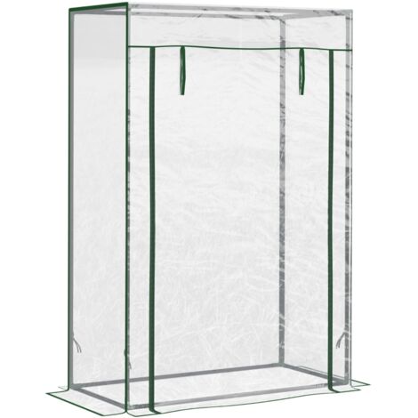 Serre chauffée de 100 × 50 × 150 cm — Serre de culture de tomates avec porte relevable (1/4)