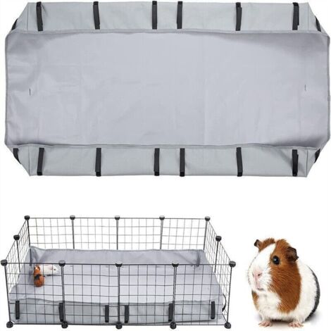Tapis de fond étanche pour cage à cobayes – Tissu en toile résistant, idéal pour habitats et cages, dimensions 61 x 121 cm (1/3)