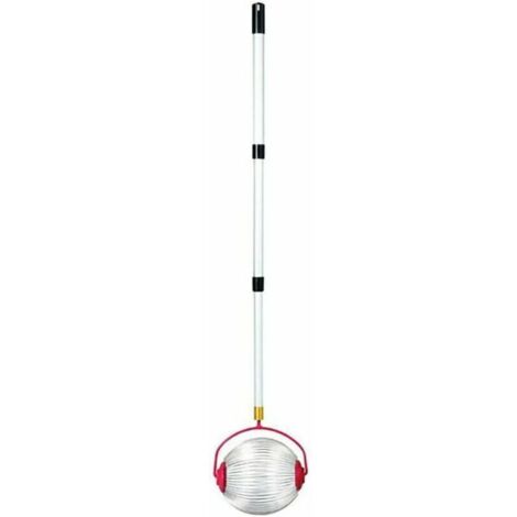 Ramasseur de noix et châtaignes pour jardin – Ramasseur de fruits ronds avec manche télescopique réglable en acier inoxydable, dimensions 23 × 19 × 128 cm (1/5)