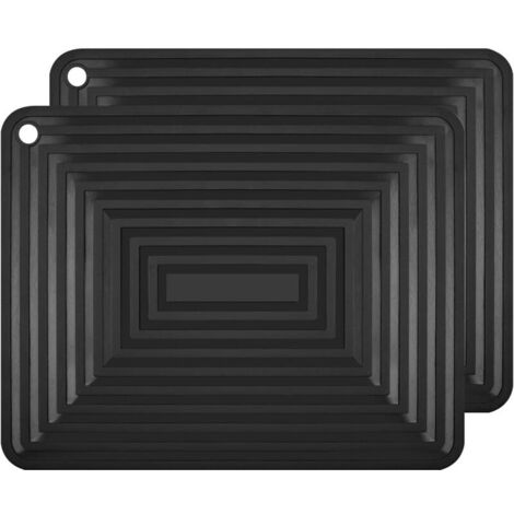 Sous-plats en silicone anti-dérapants, 2 pièces – résistants à la chaleur (jusqu’à 230 °C), multifonctionnels (pour cuillères, tasses, plats), idéaux pour cuisine et salle à manger (1/5)