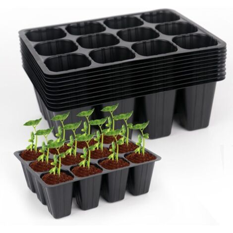 Plateau de culture pour semis 120 alvéoles – Bac réutilisable avec couvercle transparent (serre miniature) – Idéal pour intérieur, jardinage urbain et écoles maternelles – En plastique résistant (1/5)