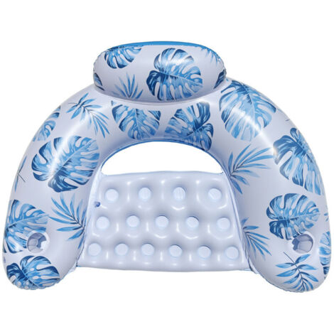 Lits flottants pour adultes – Fauteuil gonflable en forme de U pour piscine, plage ou rivière, avec porte-gobelet intégré, idéal pour détente, vacances, jeux aquatiques et fêtes extérieures (1/5)