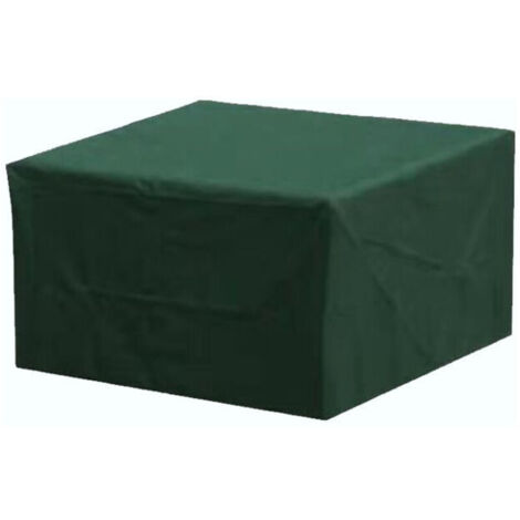 Housse de canapé de jardin rectangulaire 180 x 120 x 70 cm – Housse extérieure imperméable, résistante au vent, aux UV, à la pluie et à la poussière – en tissu Oxford – couleur vert foncé (1/5)