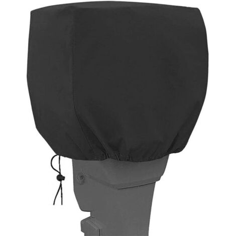 Housse de protection pour moteur hors-bord – Matière imperméable en polyester 600D Oxford – Compatible avec hors-bord de 15 à 30 chevaux – Dimensions : 56 × 30 × 40 cm – Noir (1/4)
