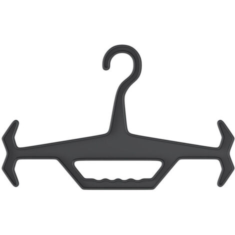 Porte-manteaux multifonctionnel robuste et résistant, supportant de lourdes charges, avec poignée ergonomique confortable – idéal pour usage intérieur et extérieur (noir) (1/5)