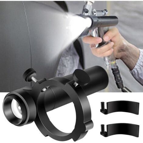 Pistolet de peinture automobile avec lampe LED intégrée – Éclairage portable à 3 niveaux de luminosité réglables, idéal pour la retouche automobile et la décoration intérieure (1/5)