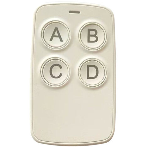 Télécommande sans fil universelle blanche pour volets roulants, portes de garage et barrières d’accès – Fréquence 250–868 MHz, multi-fréquence, compatible avec systèmes motorisés intelligents yun (1/2)