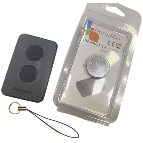 Télécommande universelle 2 boutons, fréquence 433,92 MHz, pour portes coulissantes, rideaux métalliques, volets battants et portails motorisés – Compatible avec systèmes Doorhan (sans marque) yun (1/2)