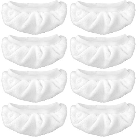 Housse en microfibre ultrafine réutilisable et lavable pour nettoyeur vapeur portable – Compatible avec la plupart des modèles, absorption élevée, sans peluches, idéale pour vitres, miroirs et surface (1/4)