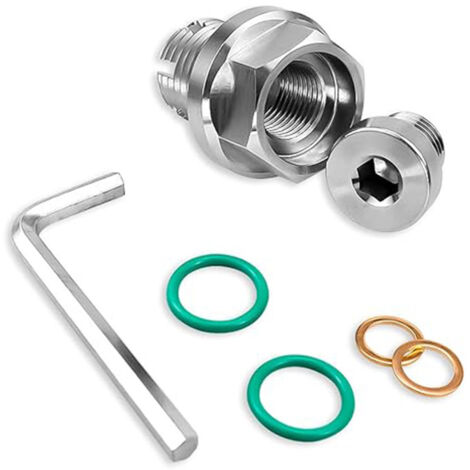 Kit de réparation de vis de vidange en acier inoxydable avec filetage M12x1,25 pour carter d’huile – vis autotaraudeuses pour réparation de filetages abîmés dengyankun