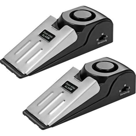 Cale Porte Alarme Sans Fil Wedge 120 dB pour Hôtel Home Travel Security (Lot de 2) (1/5)