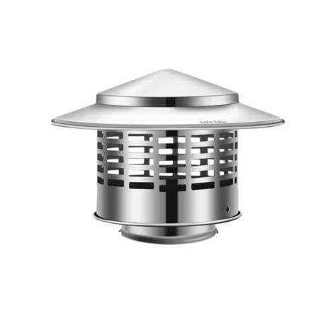 Chapeau de cheminée, installation facile, pour couvercle d'aération isolant à l'extérieur, Diamètre intérieur 110mm (1/2)