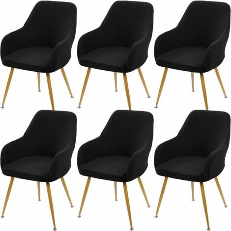 Keyoung – Housse de chaise extensible 8 pièces – Jacquard lavable 96% coton – Protection contre taches et rayures – Pour mariage et événements