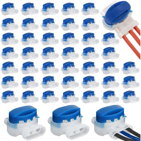 40 PCS Connecteurs Cable Robot Tondeuse Remplis de Gel Résine Original, Connecteurs Étanche 314 pour Connecteurs Robot Tondeuse Automower- Étanches, Sûrs, Dénudage Inutile (1/5)