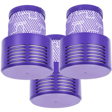 Lavable et réutilisable,VERSION AMÉLIORÉE Lot de 3 filtres HEPA de rechange V10 compatibles avec la série Dyson V10 Cyclone, V10 Absolute, V10 Animal, V10 Total Clean, V10 Motorhead, SV12, référence 9 (1/5)