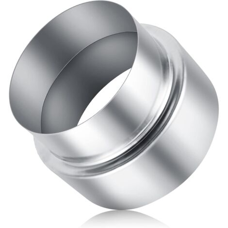 Keyoung – Réducteur de tuyau de poêle en acier inoxydable 120 mm vers 100 mm – Connexion sécurisée pour cheminées – Installation avec ciment haute température