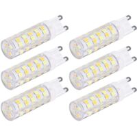 Lampe LED G9, Dissipation Thermique Rapide 10PCS 220V Ampoule LED G9 pour plafonniers(G9 7W 64LED)