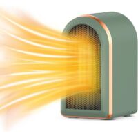 Radiateur Soufflant, Chauffage D'appoint 1200W, Radiateur Soufflant Ceramique, PTC Chauffage Electrique, Mini Chauffage Soufflant pour Salle de Bain Maison Bureau, 3s Chauffage Rapide