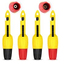 4 Pieces Wire Piercing Probe Insulation Piercing Clip Set Wire Piercing Tool for Multimeter Voltage Thermometer Voltmeter Testing(2mm, 4mm)