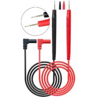 Flexible Multimeter Test Lead Kit, CAT III 1000V 10A, Volt Test Lead for Measurement Accurately with Standard 4mm Banana Plug, for Most Brands Digital Multimeters, Electronic Clamp Meter