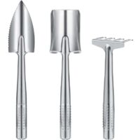Kit de jardinage 3 pièces, outils de jardin en acier inoxydable, mini outils de jardinage pour enfant adulte