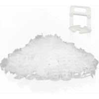500 Pièces Croisillon Carrelage Autonivelant Kit Système de Nivellement de Carrelage de 2mm Carrelage Croisillon Autonivelant pour Carrelage Carrelage Sol Carreaux de Mur