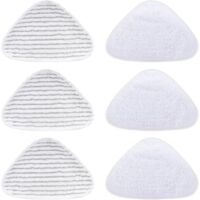 Lot de 6 housses de rechange pour nettoyeur vapeur Vileda - Pour nettoyeur vapeur Vileda - Chiffons de rechange en microfibre pour vileda Steam Plus - Lavable en machine