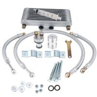 Kit de système de radiateur de refroidissement d'huile moteur de refroidisseur d'huile de moto de 125 ml pour moteur CB CG