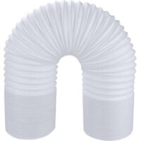 Tuyau d'évacuation pour climatiseur mobile, tuyau de ventilation flexible, rallonge pour tuyau d'évacuation pour climatiseur (150 mm x 1,5 m)