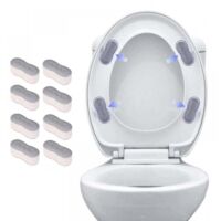 8 butées de siège, rehausseurs de siège auto-adhésifs, fixation pour abattant de WC, butées en caoutchouc pour abattant de WC,4,51,82,5 cm