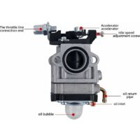 Carburateur Pour Débroussailleuse 52cc 49cc 43cc, Kit Carburateur Avec Joint Durite Bougie Et Filtre A Essence Modou 80332356