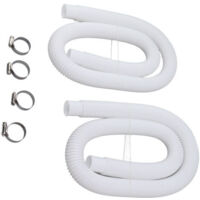 Tuyaux de rechange avec colliers de serrage pour pompes de piscine de 130, 135, 150 et 4 000 litres,de dyk.Trywise